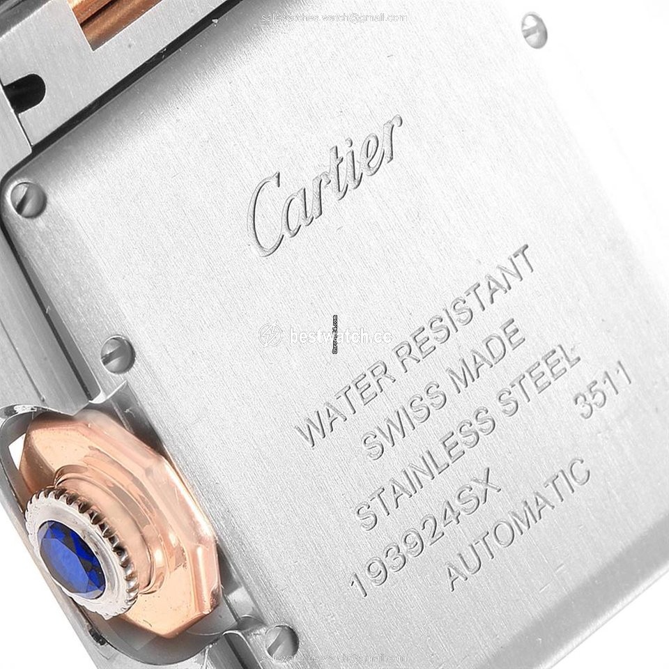 IMG_9085 Cartier Tank Anglaise Mens watch Unisex Automatic Gold Steel W5310007 Replica 2