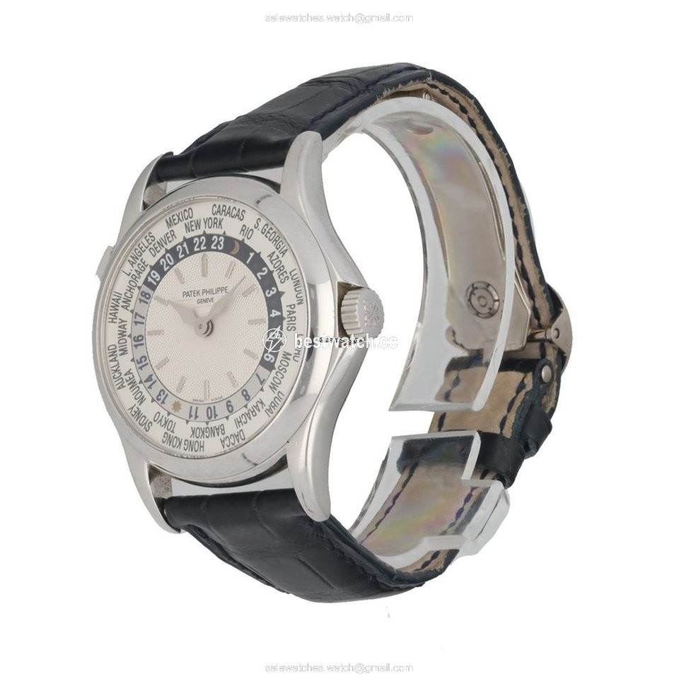 IMG_9085 Patek Philippe World Time Mens watch Unisex Automatic White gold 5110G Replica 2