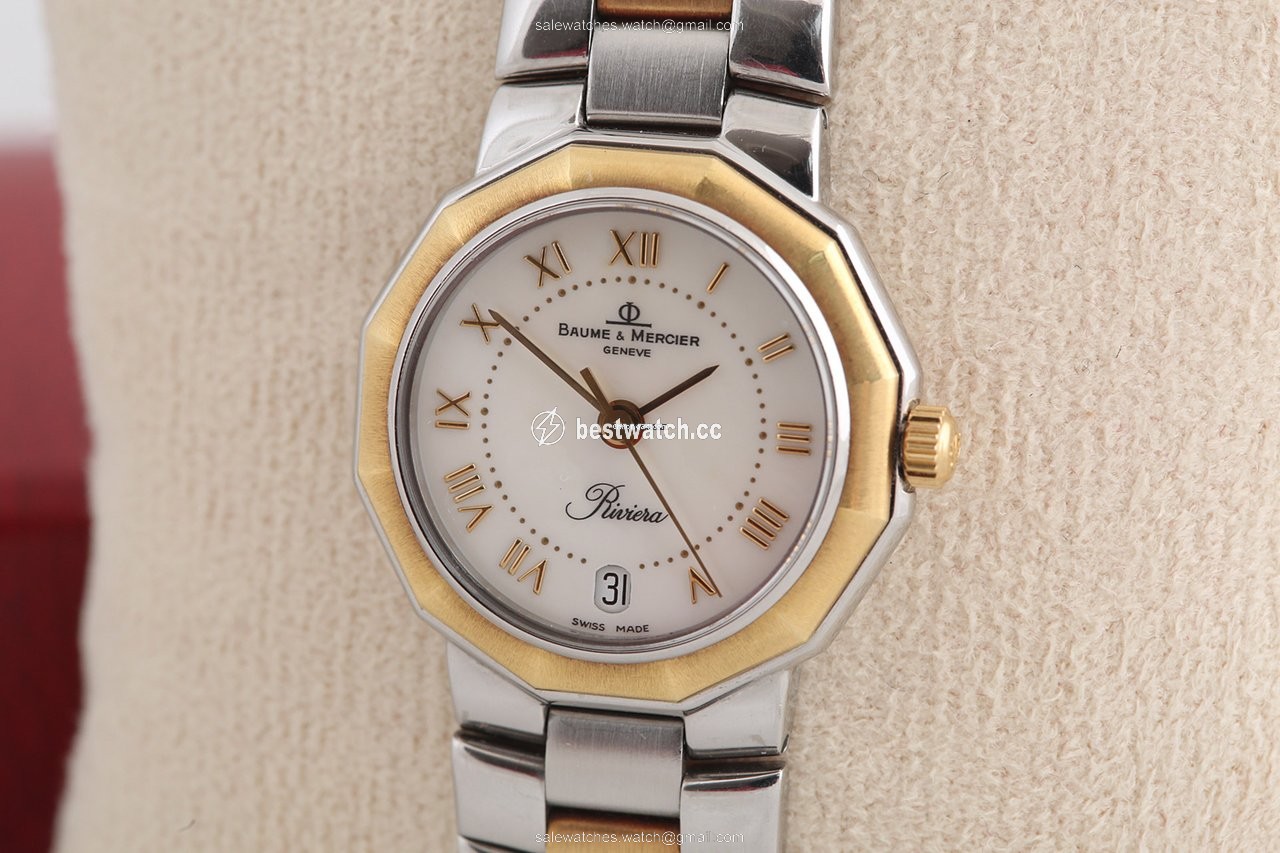 Baume & Mercier Riviera Womens watch Quartz Gold Steel Baume & Mercier 5231 Replica 2
