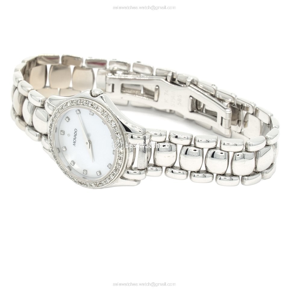 IMG_9085 Movado Womens watch Quartz White gold 0691199 Replica 2