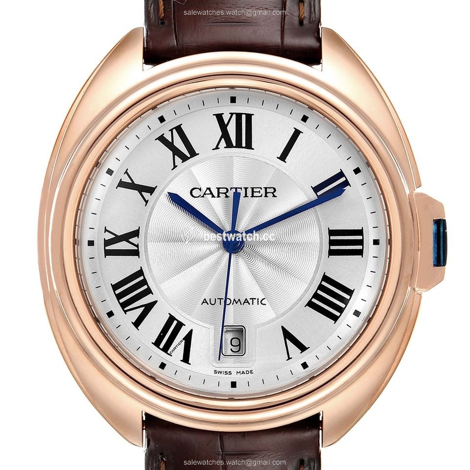 IMG_9085 Cartier Cle de Cartier Mens watch Unisex Automatic Rose gold WGCL0004 Replica 2