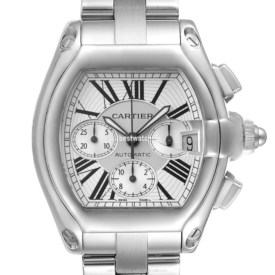 Cartier Roadster Mens watch Unisex Automatic Steel W62019X6 Replica 2