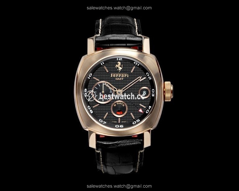 Panerai Ferrari Mens watch Unisex Manual winding Rose gold FER00007 Replica 2