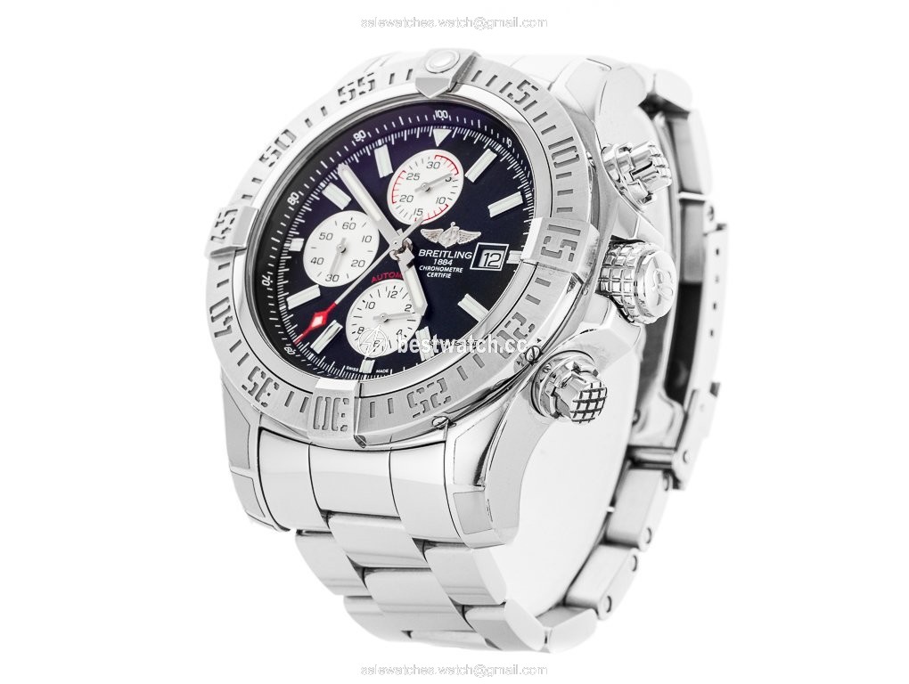 IMG_9085 Breitling Super Avenger II Mens watch Unisex Automatic Steel A13371111B1A1 Replica 2
