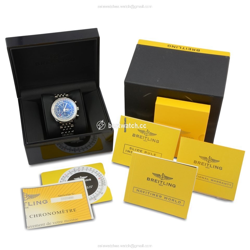 IMG_9085 Breitling Navitimer World Mens watch Unisex Automatic Steel A2432212 C651 443A Replica 2