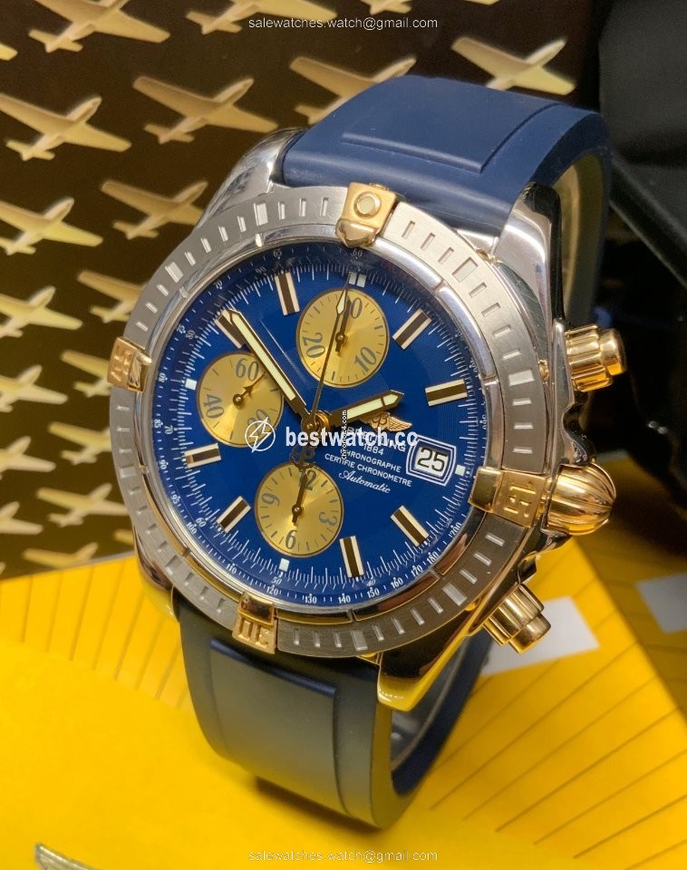 IMG_9085 Breitling Chronomat Evolution Mens watch Unisex Automatic Gold Steel B13356 Replica 2