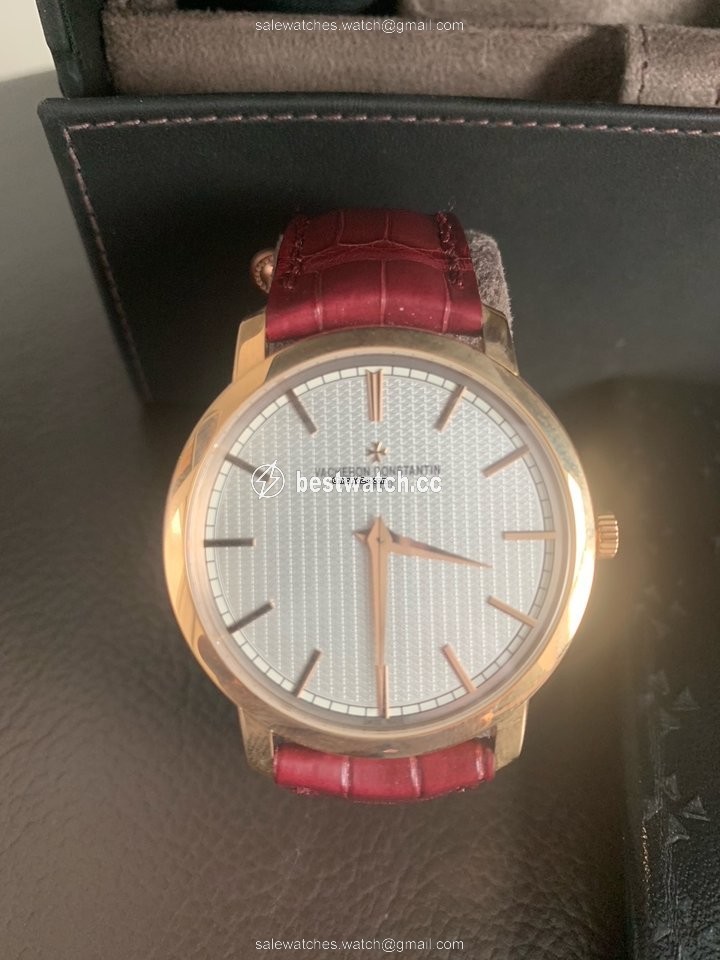IMG_9085 Vacheron Constantin Patrimony Mens watch Unisex Automatic Rose gold 43075 000R-9884 Replica 2