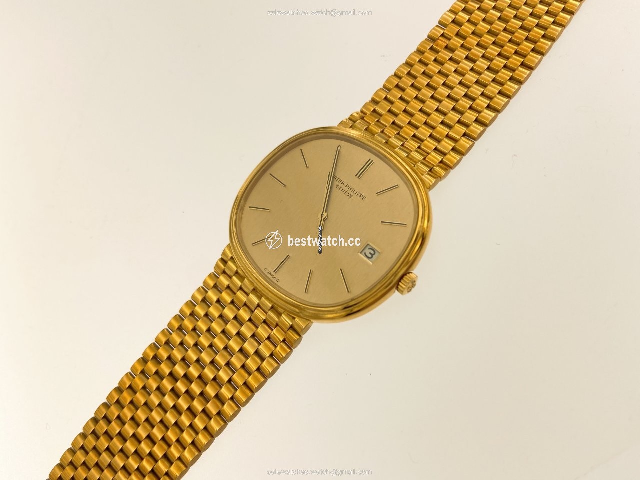IMG_9085 Patek Philippe Golden Ellipse Mens watch Unisex Automatic Yellow gold 3839 Replica 2