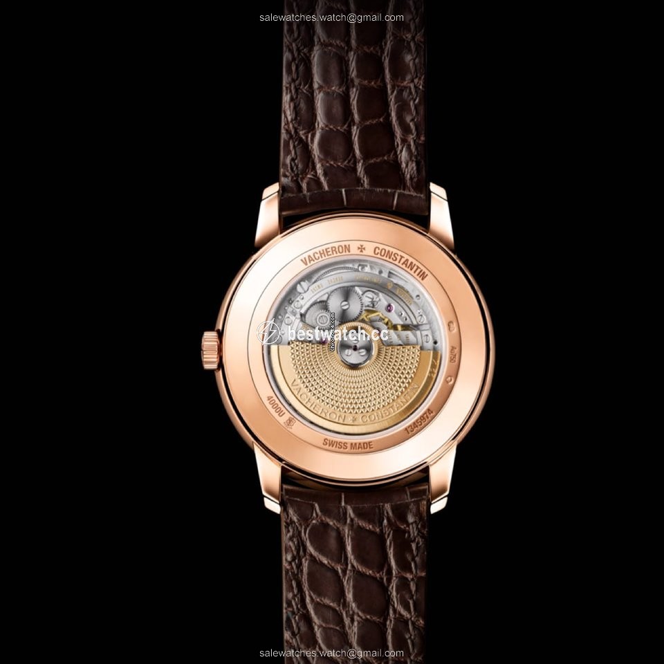 IMG_9085 Vacheron Constantin Patrimony Mens watch Unisex Automatic Rose gold 4000U 000R-B110 Replica 2