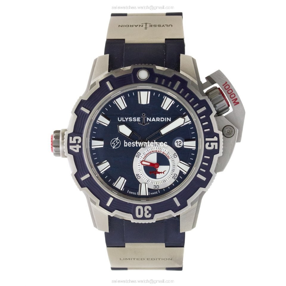 Ulysse Nardin Hammerhead Shark Mens watch Unisex Automatic Titanium 3203-500LE-3 93-HAMMER Replica 2