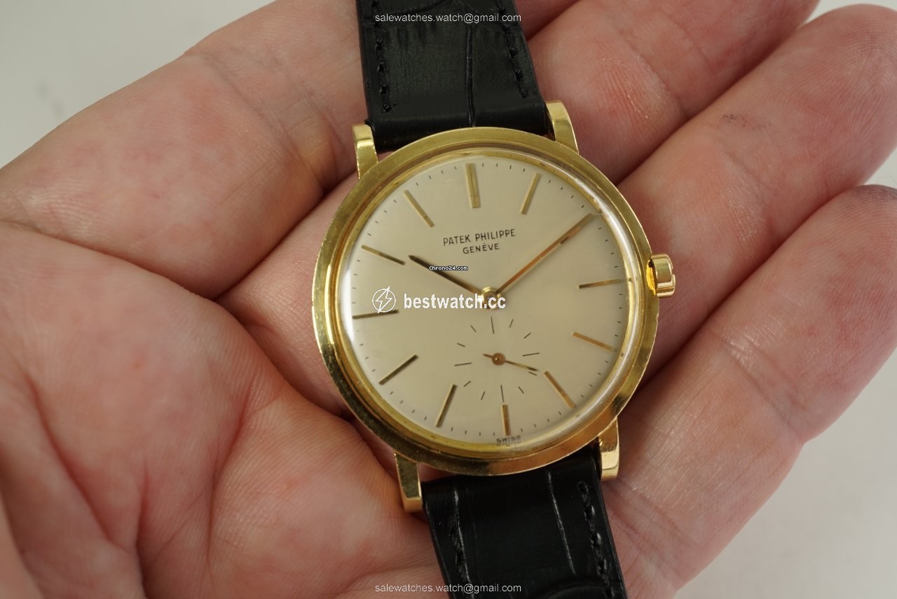 IMG_9085 Patek Philippe Calatrava Mens watch Unisex Automatic Yellow gold 3429 Replica 2
