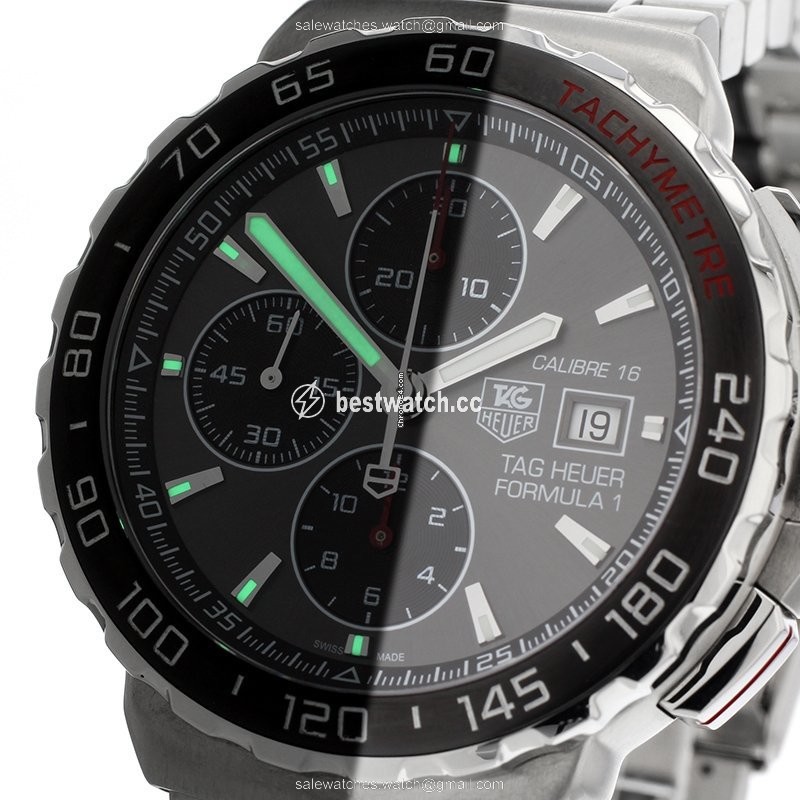 IMG_9085 TAG Heuer Formula 1 Calibre 16 Mens watch Unisex Steel CAU2011-0 Replica 2