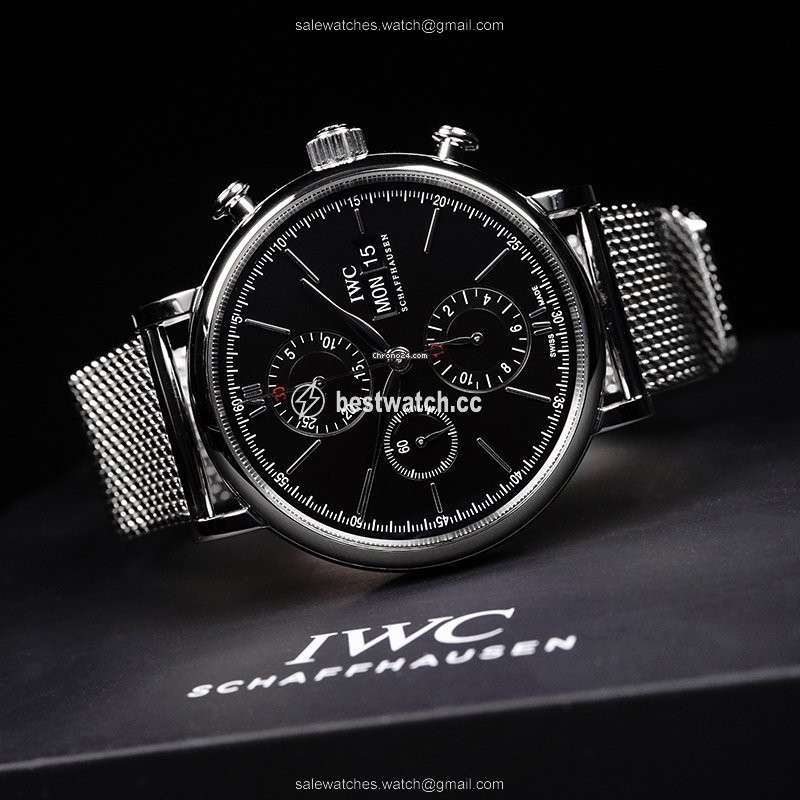 IWC Portofino Chronograph Mens watch Unisex Steel IW391010 Replica 2