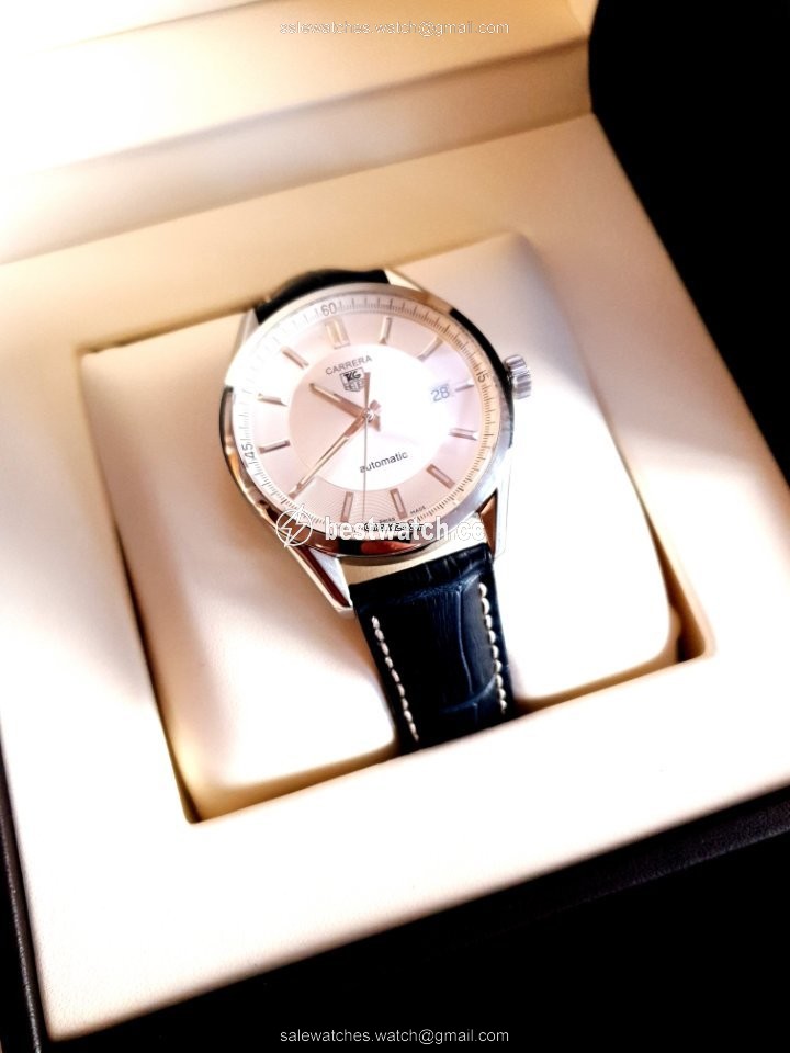 TAG Heuer Carrera Calibre 5 Mens watch Unisex Automatic Steel WV211A-2 Replica 2