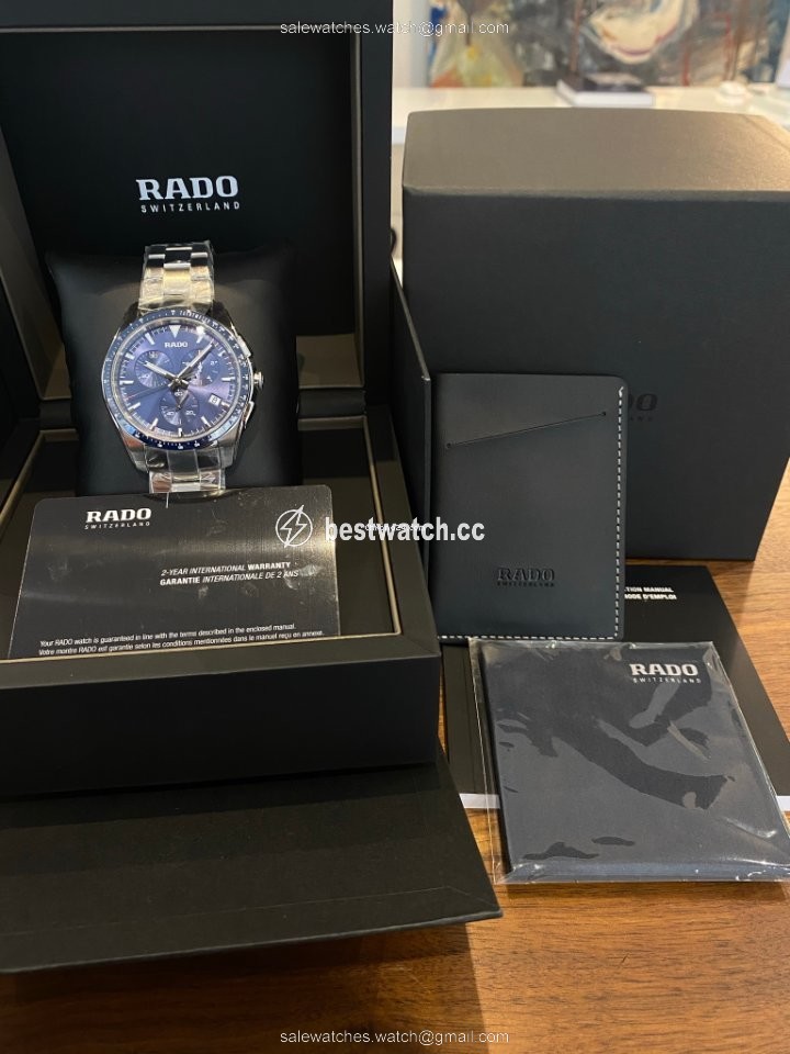 IMG_9085 Rado HyperChrome Chronograph Mens watch Unisex Quartz Steel R32259203 Replica 2