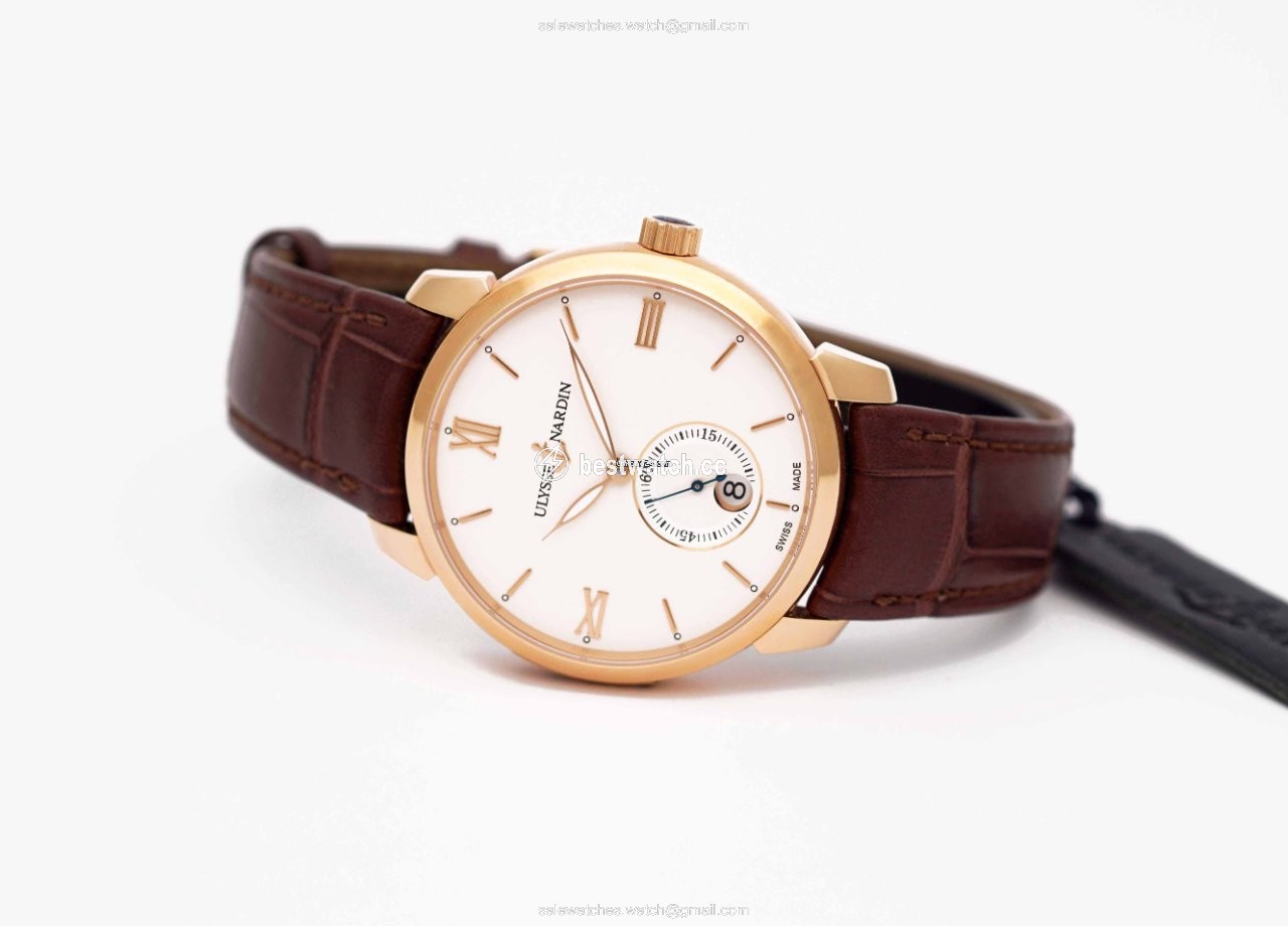 IMG_9085 Ulysse Nardin Classic Mens watch Unisex Automatic Rose gold 8276-119-2 31 Replica 2
