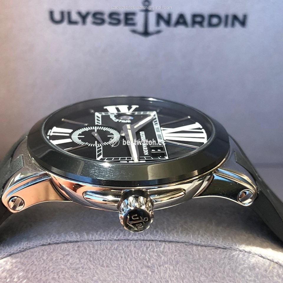 IMG_9085 Ulysse Nardin Executive Dual Time Mens watch Unisex Automatic Steel 243-00 421 Replica 2