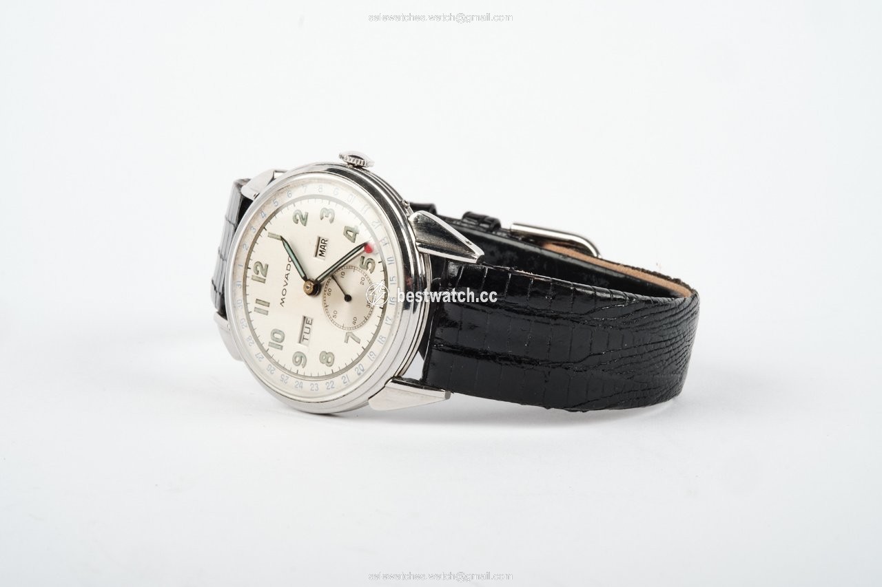 IMG_9085 Movado Mens watch Unisex Manual winding Steel Movado Calend-O-Matic Replica 2