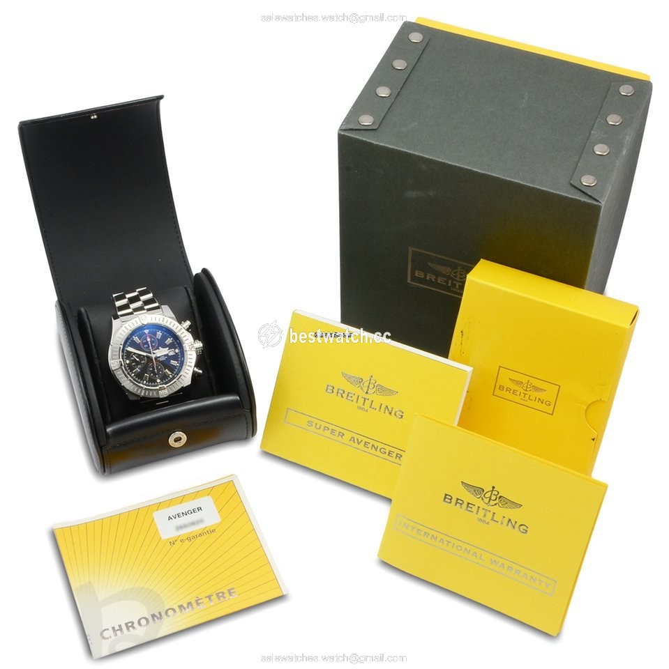 IMG_9085 Breitling Super Avenger Mens watch Unisex Automatic Steel A1337011 B907 135A Replica 2