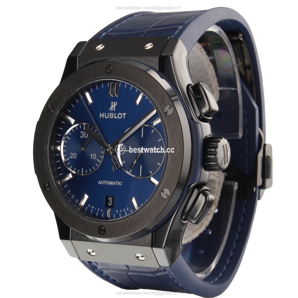 IMG_9085 Hublot Classic Fusion Blue Mens watch Unisex Automatic Ceramic 521CM7170LR Replica 2