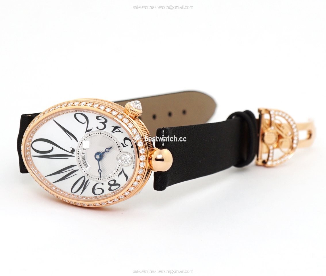 IMG_9085 Breguet Reine de Naples Womens watch Automatic Rose gold 8918BR 58 864 D00D Replica 2