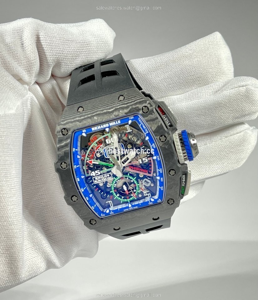 Richard Mille RM 011 Mens watch Unisex Automatic Carbon Richard Mille RM11-04 Replica 2