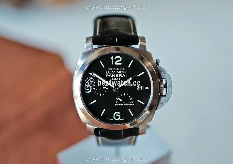 IMG_9085 Panerai Luminor 1950 3 Days GMT Power Reserve Automatic Automatic PAM 321 Replica 2