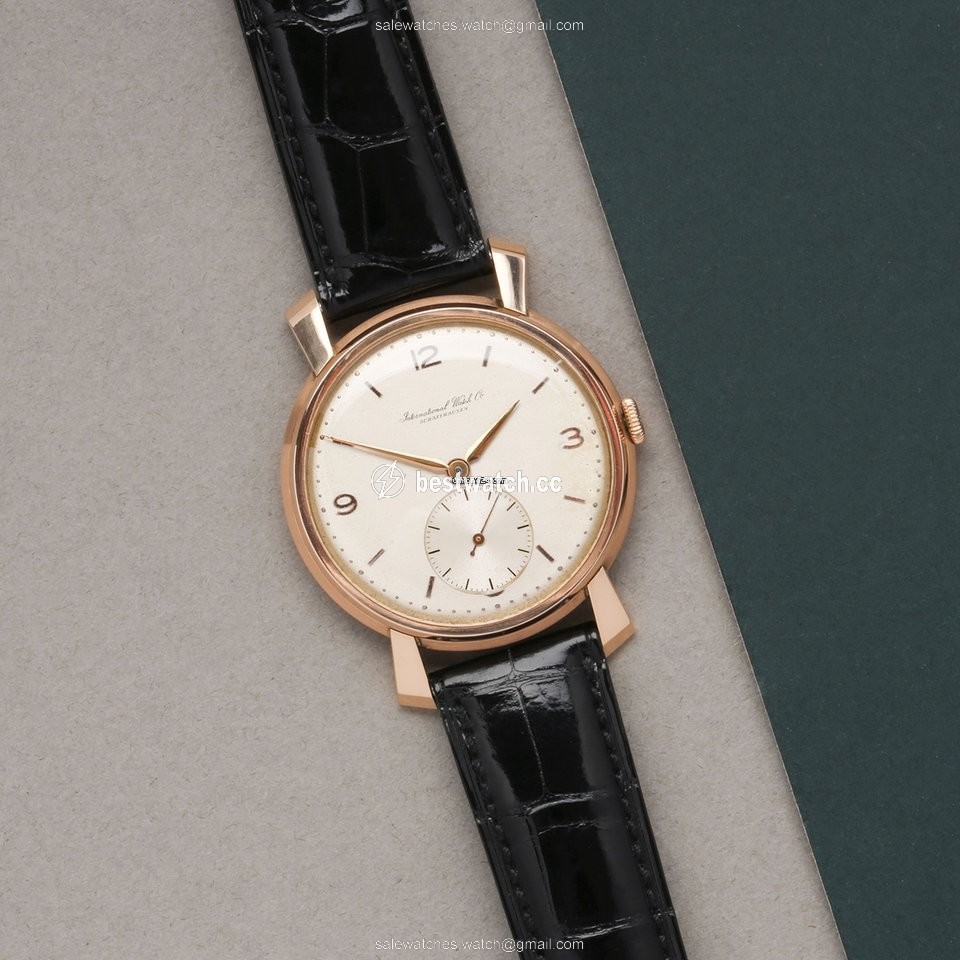 IWC Mens watch Unisex Manual winding Rose gold C.88 Replica 2