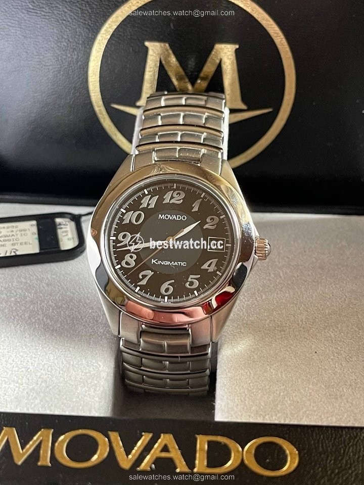 IMG_9085 Movado Kingmatic Mens watch Unisex Automatic Steel Ref. 84-D7-875 Ser. 3716550 Replica 2