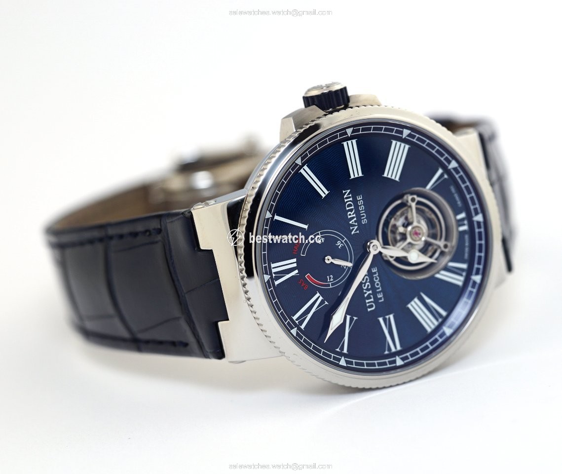 Ulysse Nardin Marine Tourbillon Mens watch Unisex Automatic Steel 1283-181 E3 Replica 2