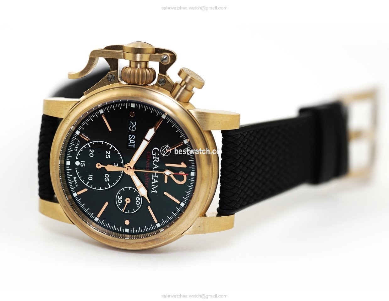 Graham Chronofighter Mens watch Unisex Automatic Bronze 2CVAK.B26A Replica 2