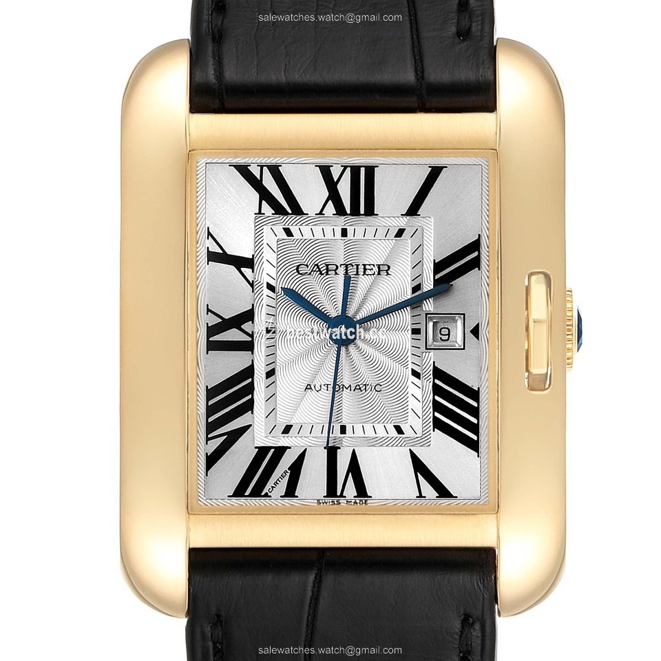 Cartier Tank Anglaise Womens watch Automatic Yellow gold W5310030 Replica 2
