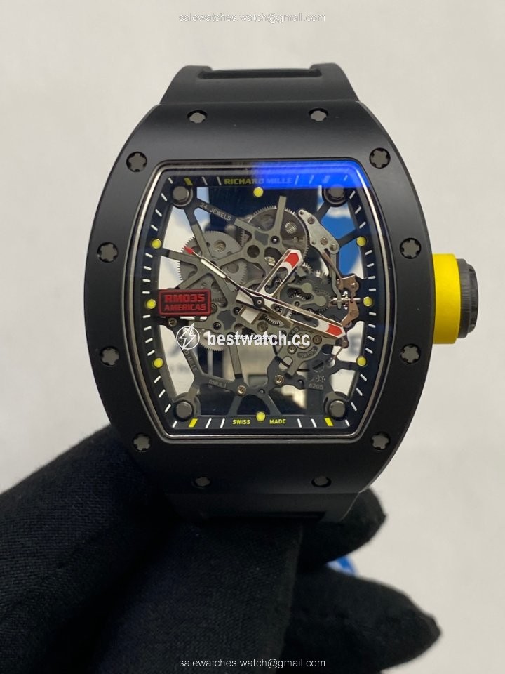 Richard Mille RM 035 Mens watch Unisex Automatic Carbon RM35 Replica 2