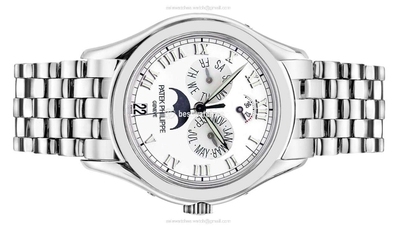 IMG_9085 Patek Philippe Annual Calendar Mens watch Unisex Automatic White gold 5036 1G-017 Replica 2