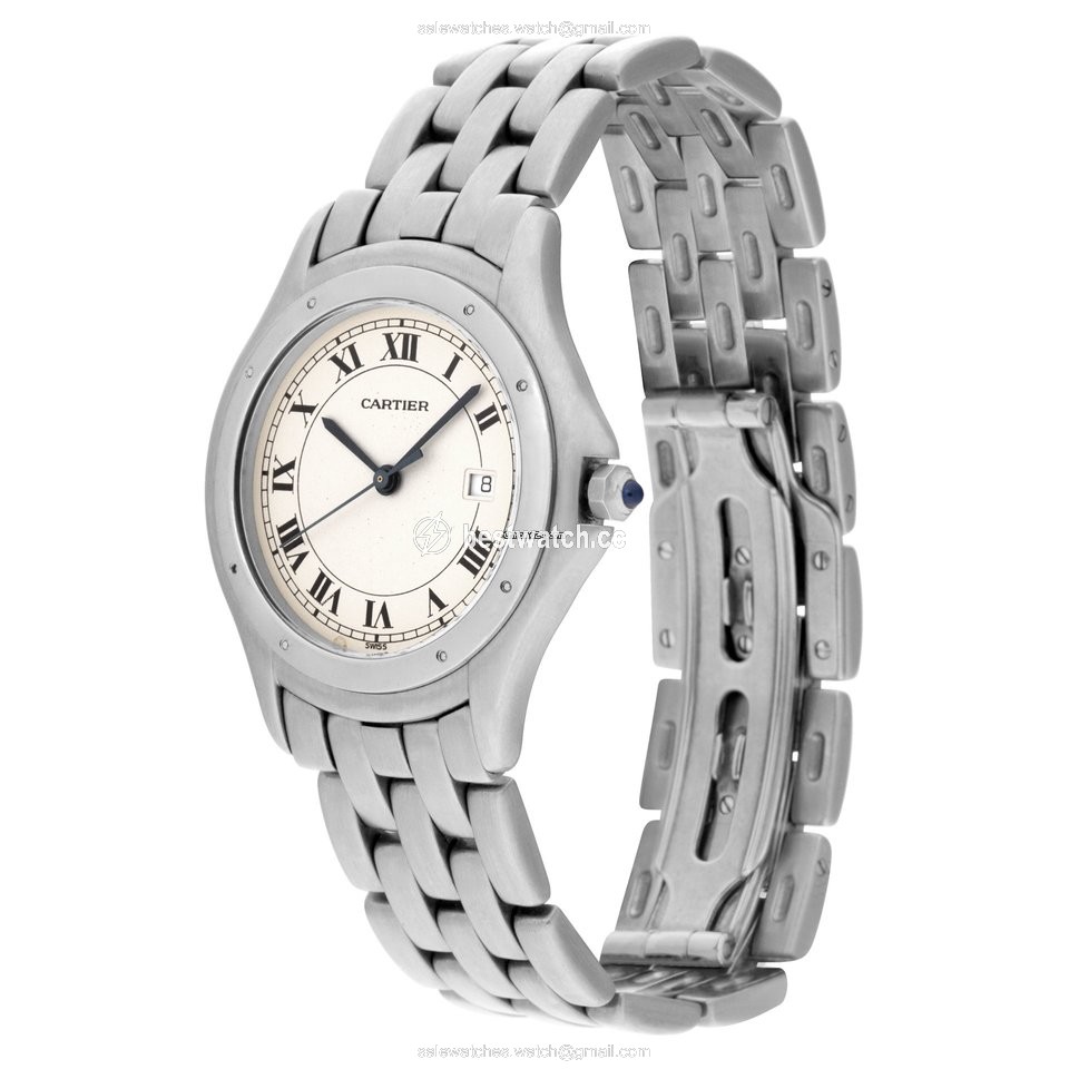 IMG_9085 Cartier Cougar Womens watch Quartz Steel W35002F5 Replica 2