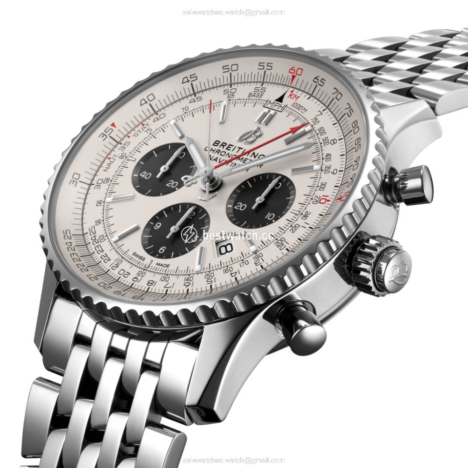 Breitling Navitimer Rattrapante Mens watch Unisex Automatic Steel AB0311211G1A1 Replica 2