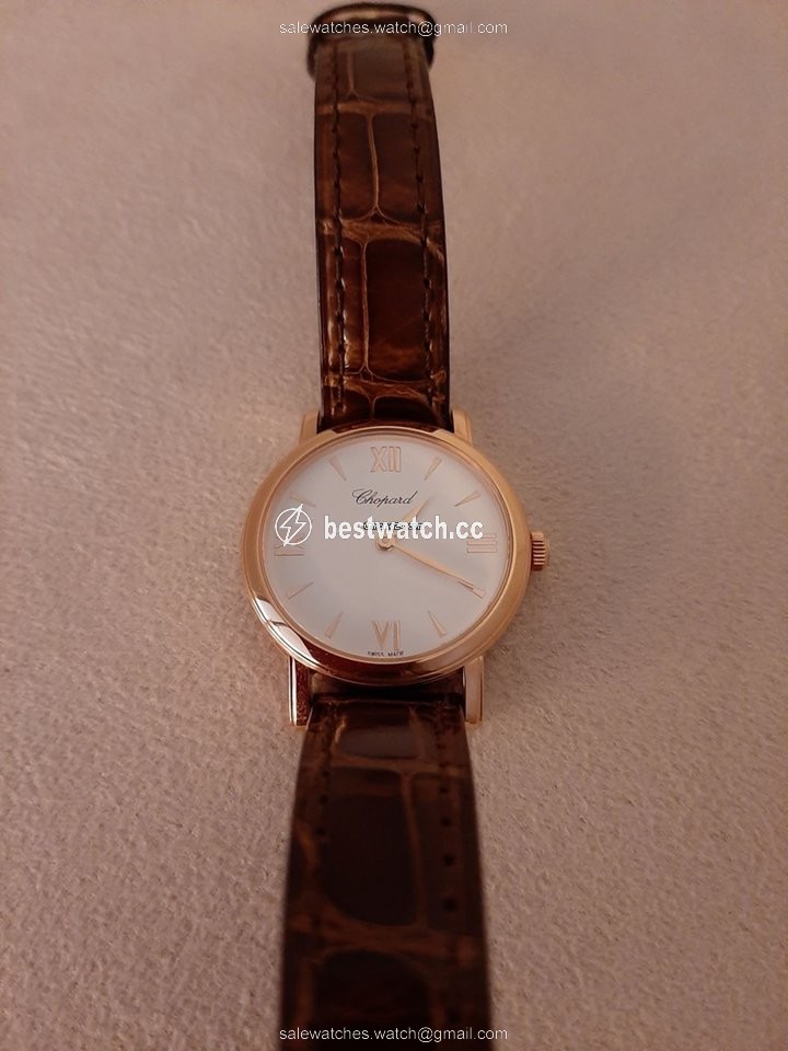 IMG_9085 Chopard Classic Womens watch Quartz Rose gold 127387-5201 Replica 2