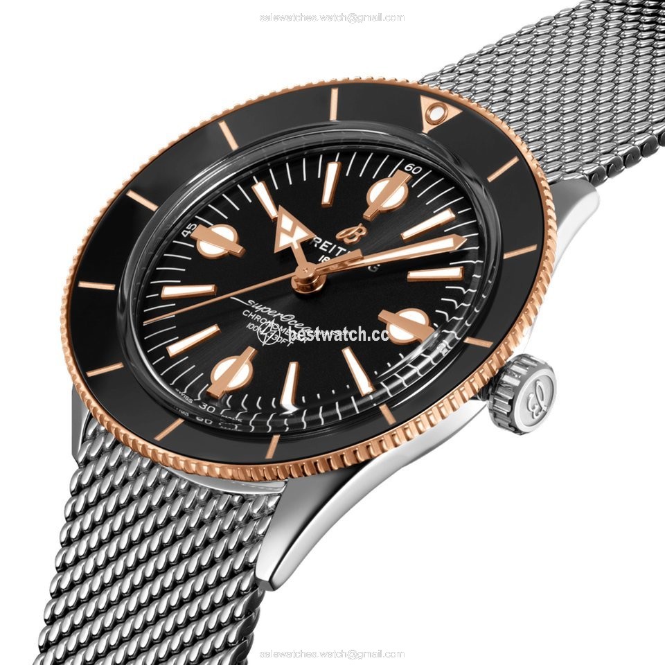 IMG_9085 Breitling Superocean Heritage Mens watch Unisex Automatic Gold Steel U10370121B1A1 Replica 2