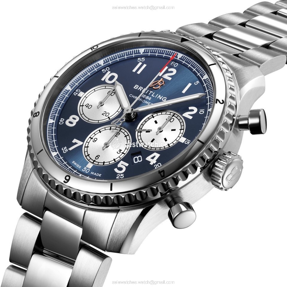 IMG_9085 Breitling Aviator 8 Mens watch Unisex Automatic Steel AB0119131C1A1 Replica 2