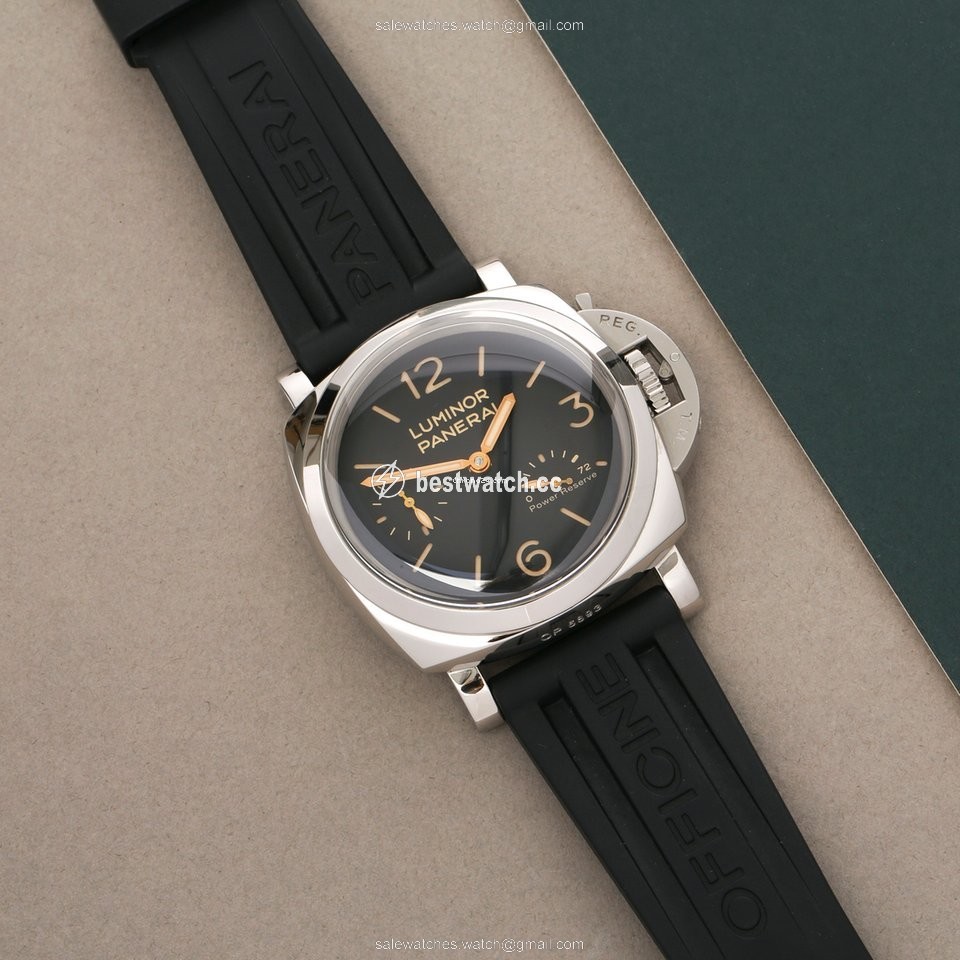 IMG_9085 Panerai Luminor 1950 3 Days Power Reserve Mens watch Unisex Automatic Steel PAM00423 Replica 2