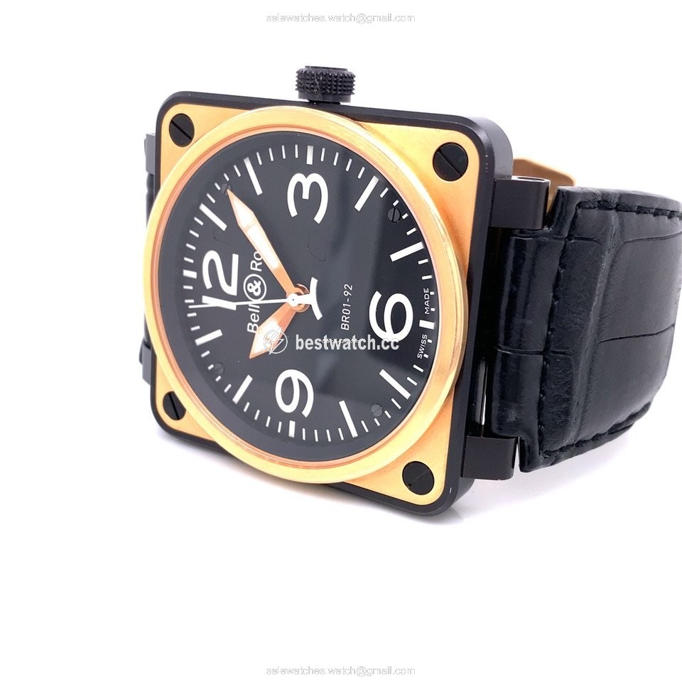 IMG_9085 Bell & Ross BR 01-92 Mens watch Unisex Automatic Rose gold BR 01-92 Replica 2