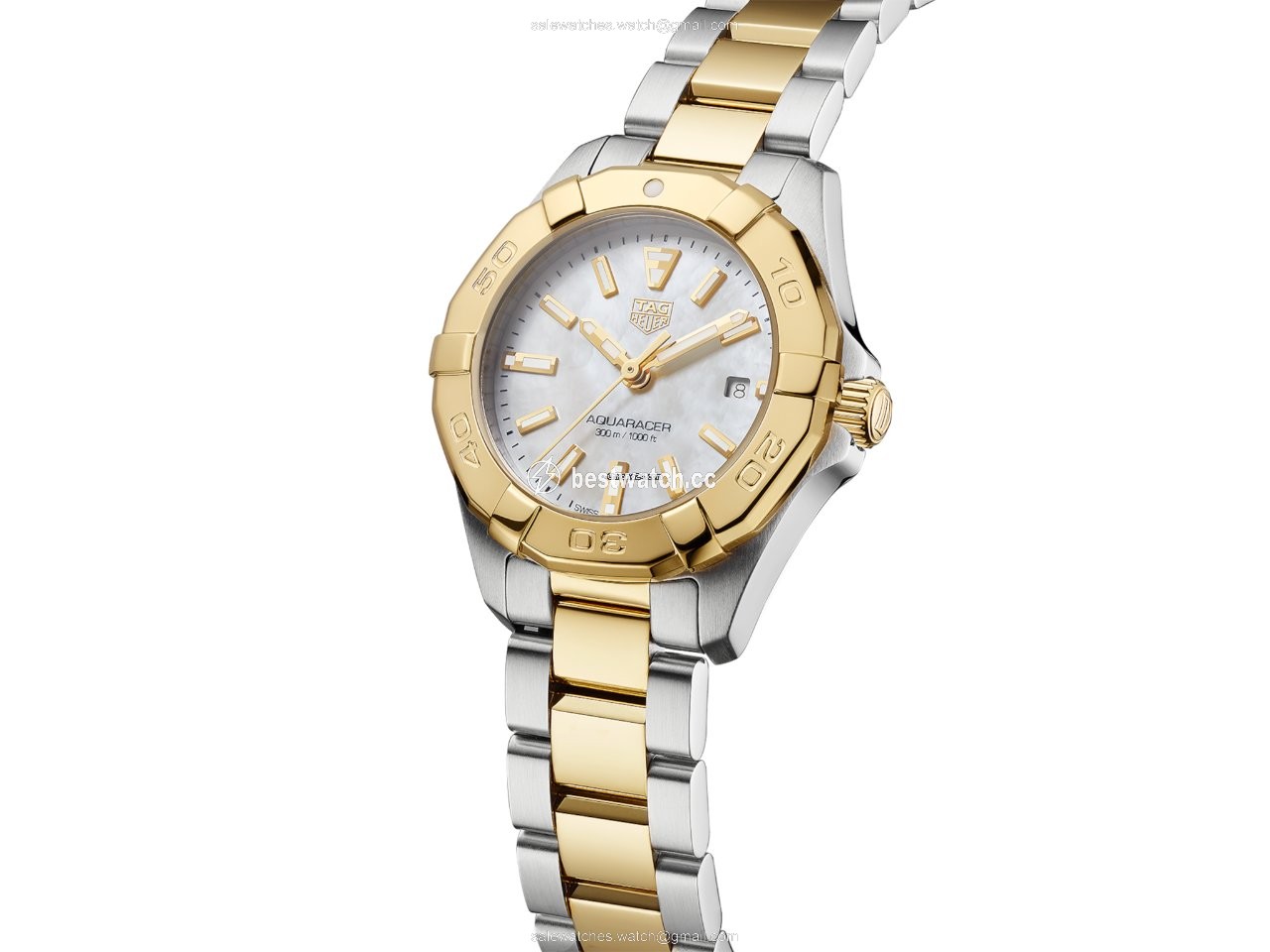 IMG_9085 TAG Heuer Aquaracer Lady Womens watch Quartz Gold Steel WBD1420.BB0321 Replica 2