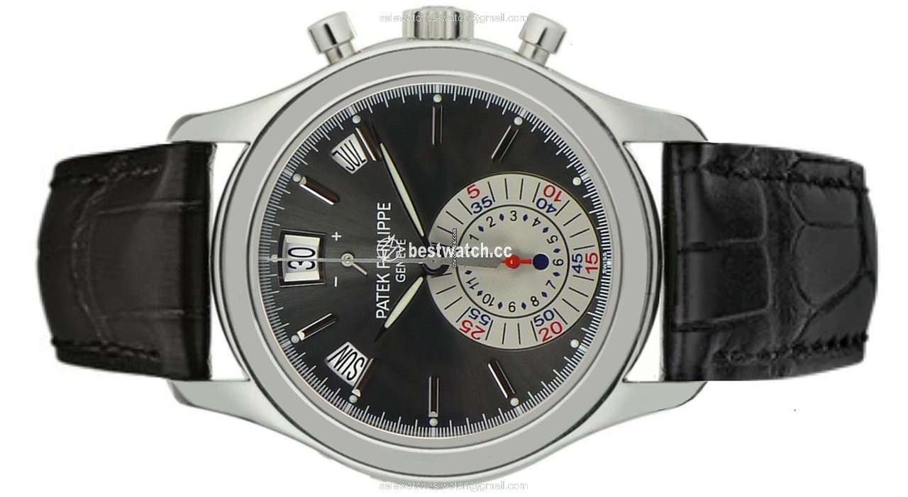 IMG_9085 Patek Philippe Annual Calendar Chronograph Mens watch Unisex Automatic Platinum 59605P-001 Replica 2