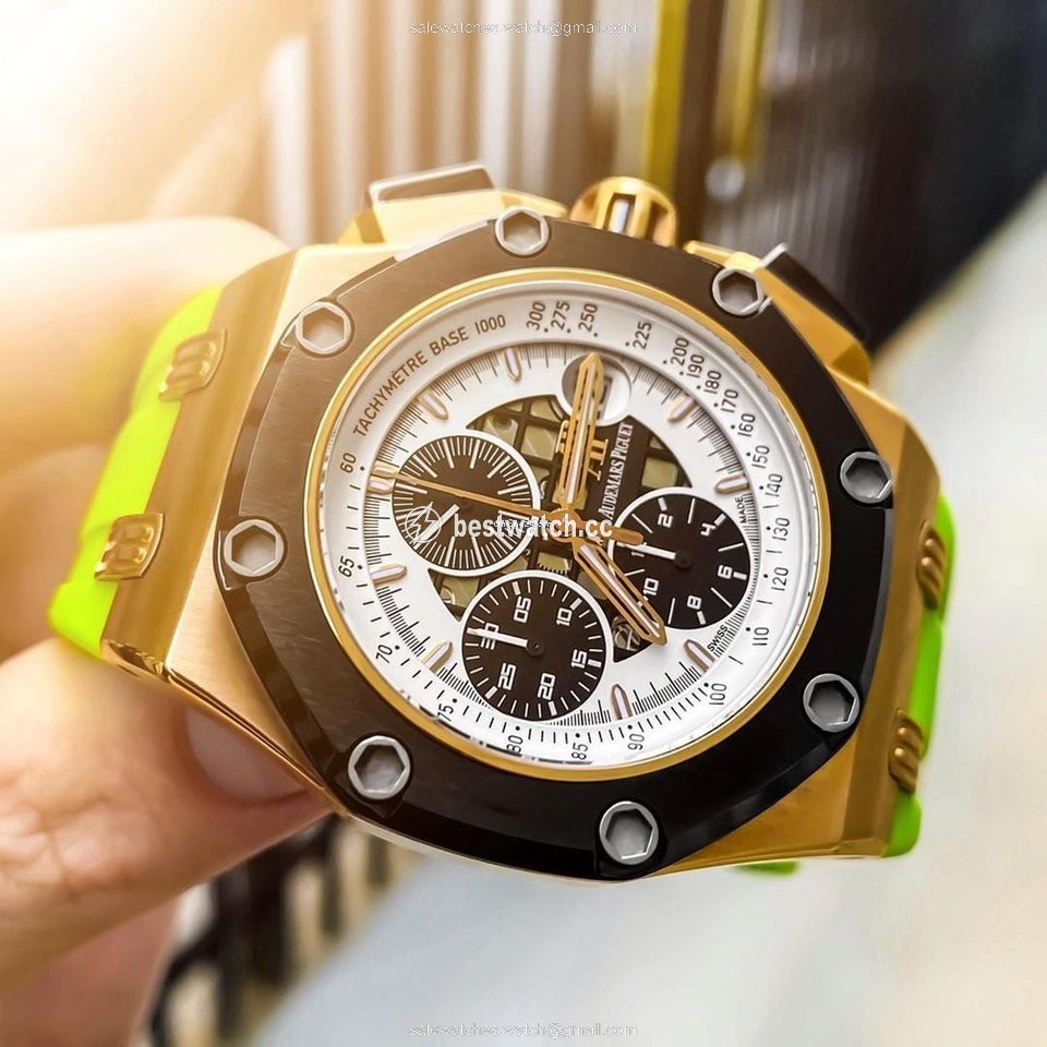 IMG_9085 Audemars Piguet Royal Oak Offshore Chronograph Mens watch Unisex Automatic Rose gold 26078RO Replica 2