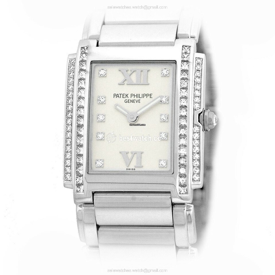 IMG_9085 Patek Philippe Twenty~4 Mens watch Unisex Quartz White gold 4910 20G-001 Replica 2