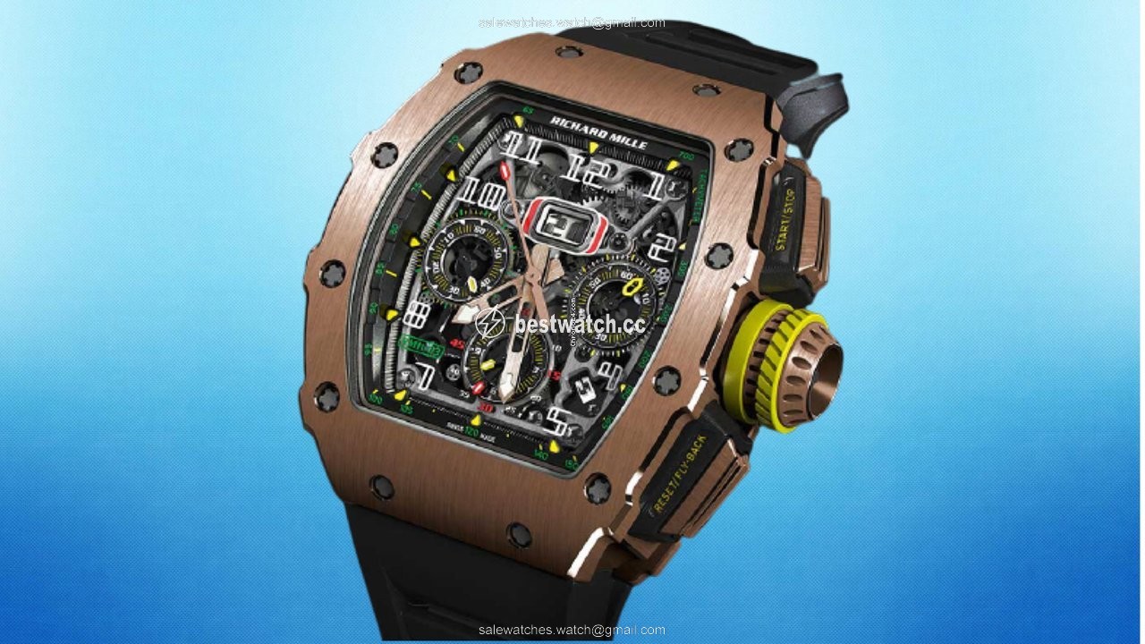 IMG_9085 Richard Mille RM 011 Mens watch Unisex Automatic Rose gold Richard Mille RM 11-03 Full Rose Replica 2