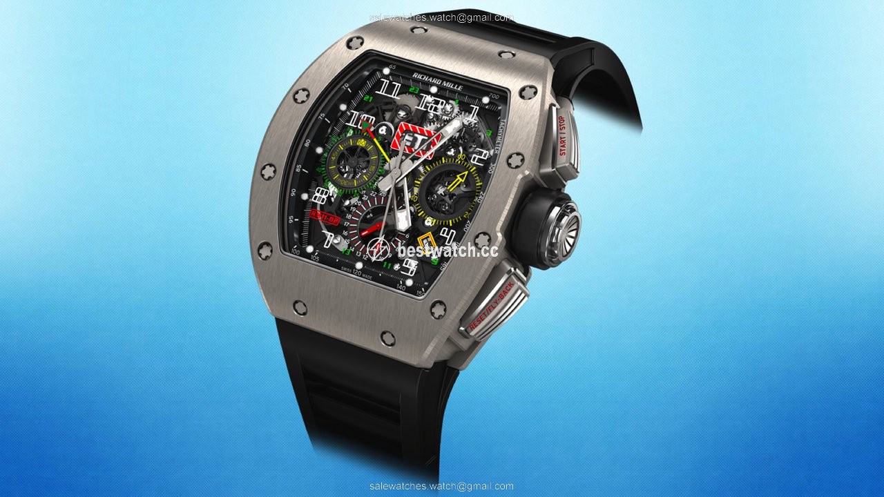 IMG_9085 Richard Mille RM 011 Mens watch Unisex Titanium RM11-02 Ti GMT Replica 2