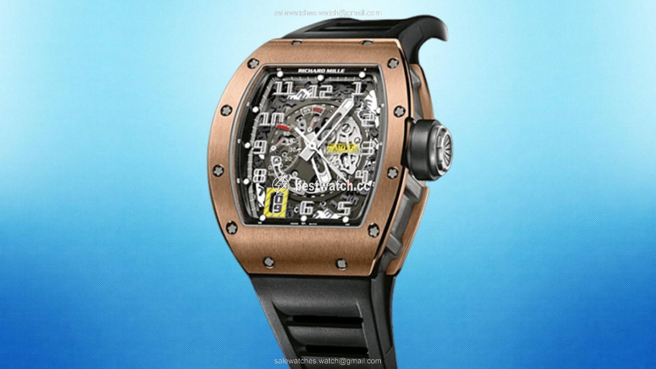 IMG_9085 Richard Mille RM 030 Mens watch Unisex Automatic Rose gold RM030 Rose Gold Replica 2