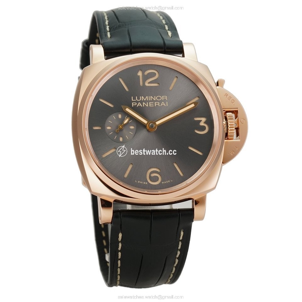 IMG_9085 Panerai Luminor Due Manual winding Rose gold PAM 00677 Replica 2