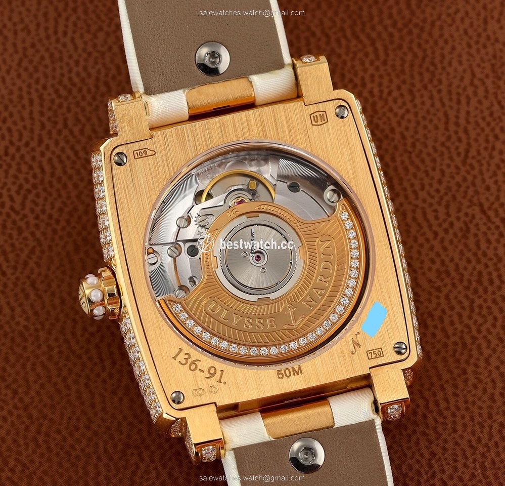 Ulysse Nardin Caprice Mens watch Unisex Automatic Rose gold 136.91FC Replica 2